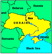 THE MAP OF UKRAINE